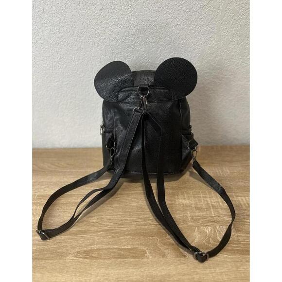 Disney Minnie Mouse Mini Backpack - Black/Red  10” High - Picture 3 of 9